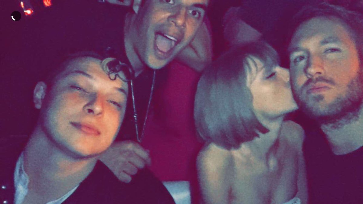 tswiftdotcom's tweet photo. Calvin just posted this super cute photo of him, Taylor and some friends on his snapchat! https://t.co/fn8RRd1PDA