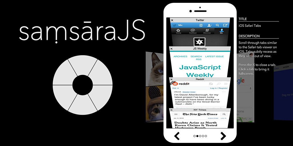 FrontendDaily's tweet image. SamsaraJS: Reactive Layout Animation Library - samsarajs.org