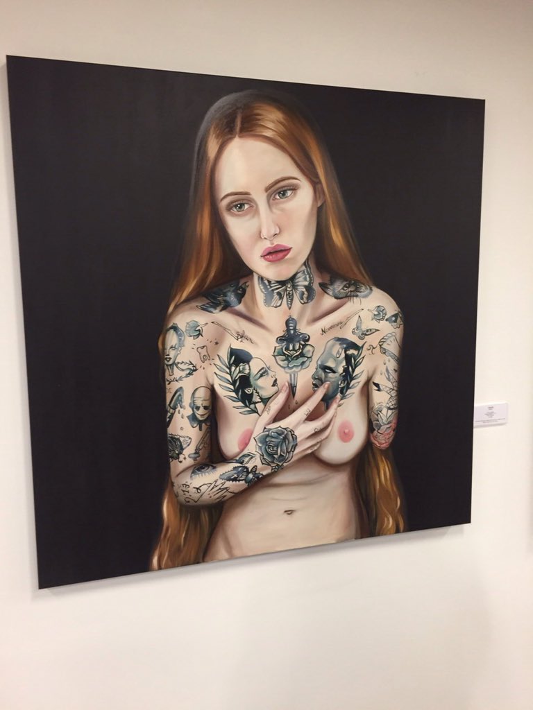 IsHeThe1ForMe's tweet photo. #SaatchiGallery #painting #art #contemporary #tattoo https://t.co/wLjK2hrz33