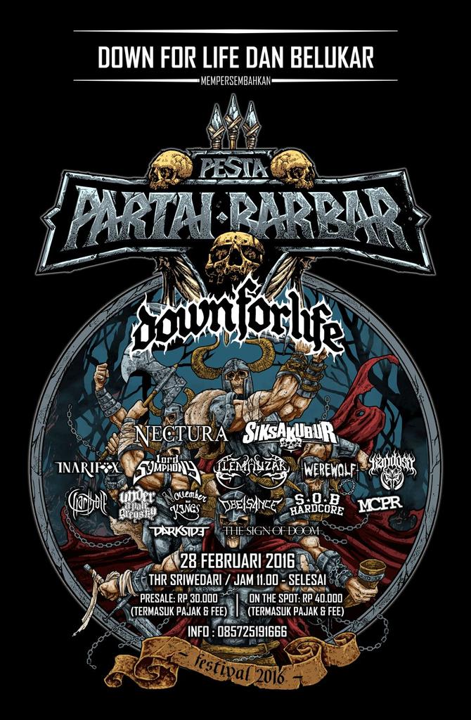 Inilah poster resmi PESTA PARTAI BARBAR 2016. Artwork oleh <a href="/akmalwork/">Dul</a> x @jahlogomes . Catat dan rayakan..! #PPB2016