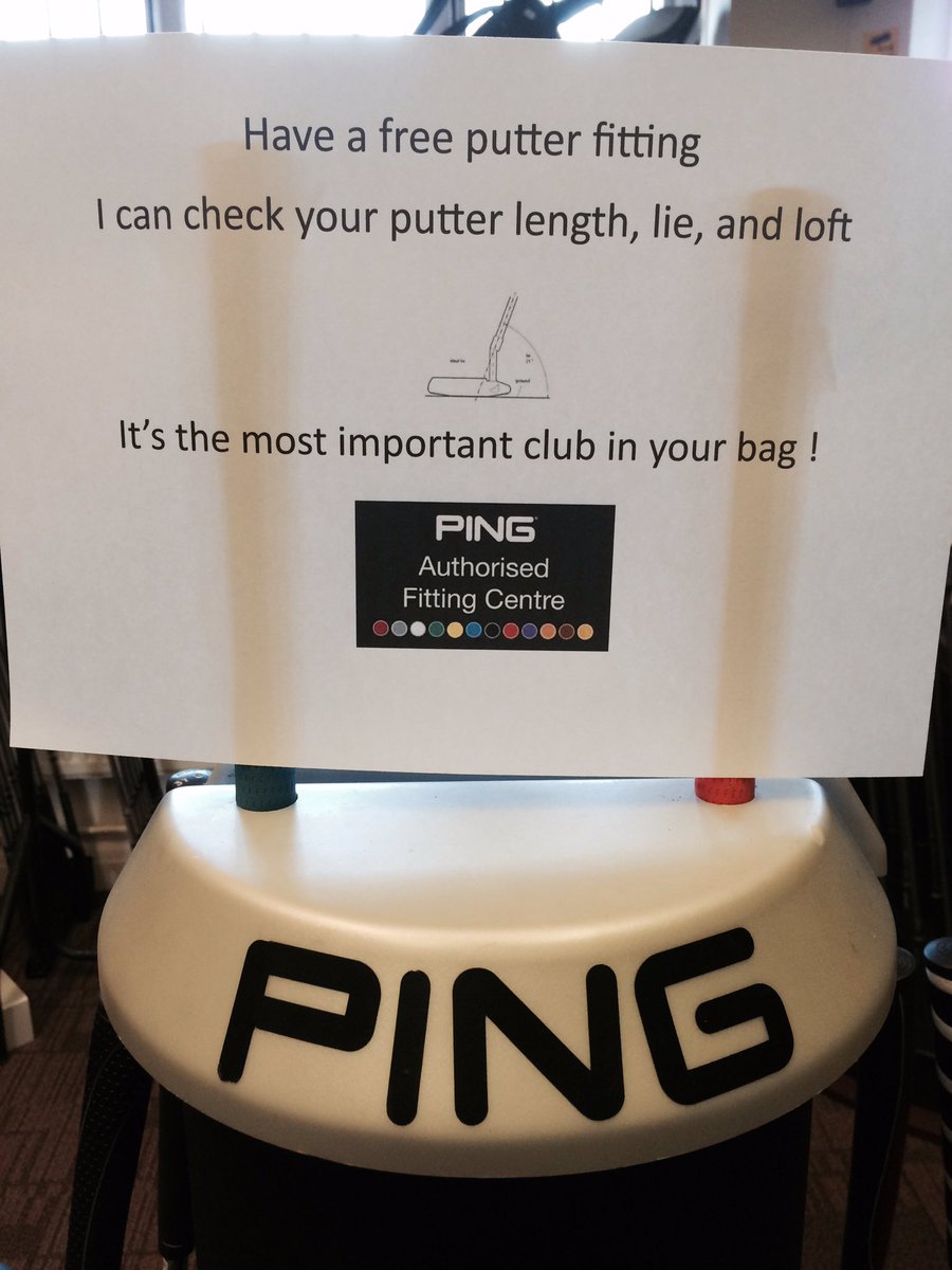 Wanna sink more putts and lower you scores? Come down and get a free putter fitting. #putter #golf #pleasington