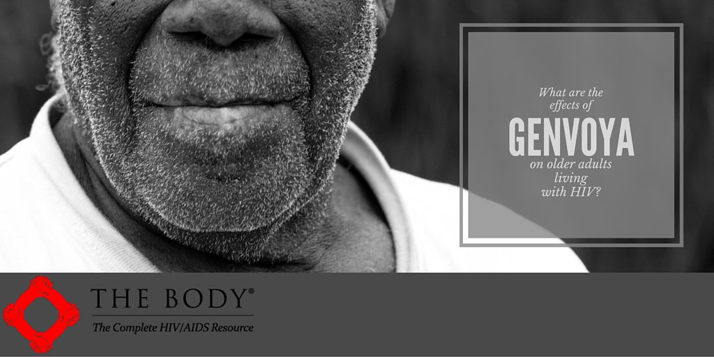 TheBodyDotCom's tweet photo. What's the effect of Genvoya on older adults living with #HIV? https://t.co/gthWn5TMM7 #IDWeek2015 https://t.co/Q9wIredaiL