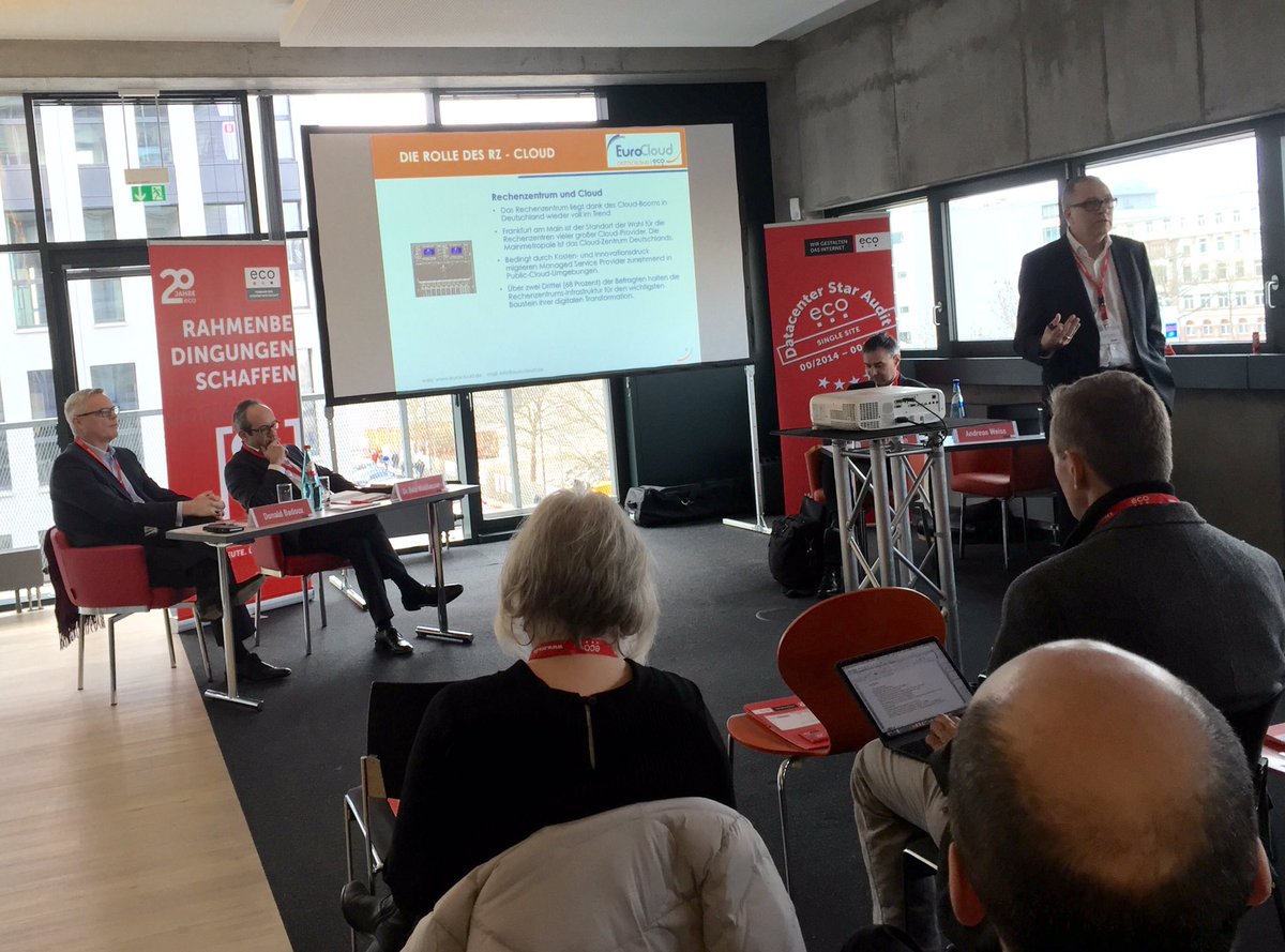 frank_orlowski's tweet photo. eco data center event in Frankfurt. Eurocloud's Andreas Weiss to present https://t.co/rYT62HuLXC