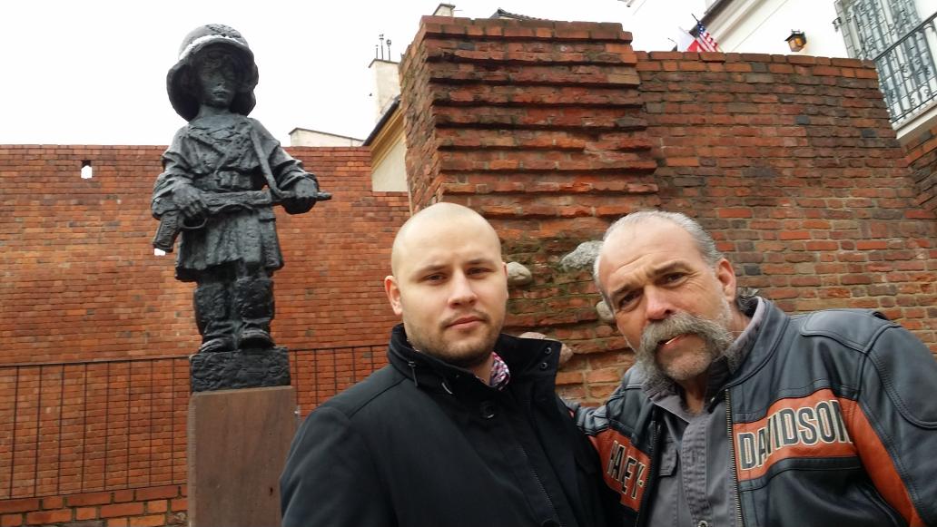 machgunpreacher's tweet photo. Made it to Poland Warsaw starting meetings soon visiting the child soldiers monument https://t.co/4OYeRFI657
