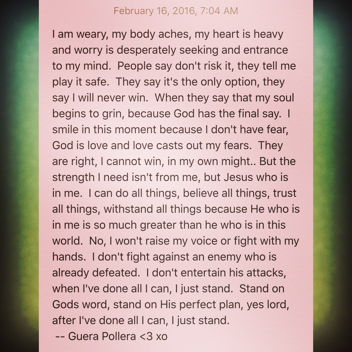 Pollera_Guera's tweet photo. #poem2God #godisgood #minnesotagirl #fchw #itaintover #iamsoldout #ilovethelord #letgoandletgod #stand #guerapollera https://t.co/BfcUOxy1F7