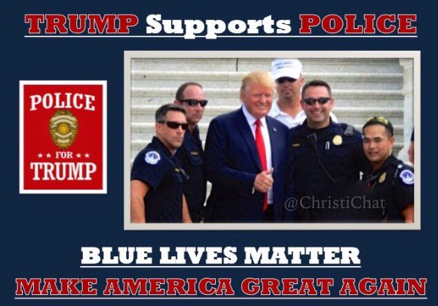 B3ST___'s tweet photo. ZnaTrainer: RT ChristiChat: .realDonaldTrump
RESPECTS OUR POLICE👮🏼
#BlueLivesMatter
#VoteTrumpSC
#Trump2016
#Trum… https://t.co/GSlfXlO1k9