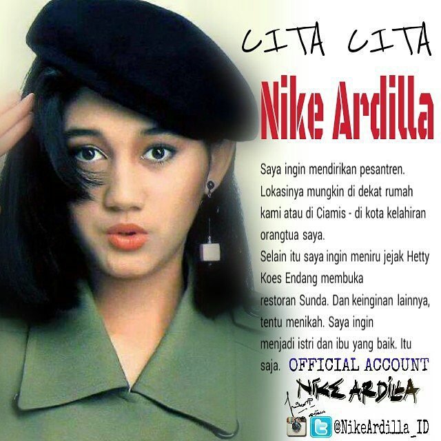 25 Kata Kata Bijak Nike Ardila - Mutiara Kehidupan Bermakna