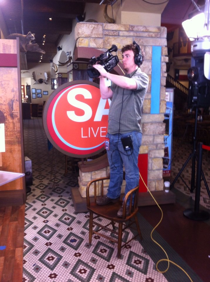 Ben taking his job to new heights! <a href="/SALiveKSAT/">SA Live | ABC KSAT</a>