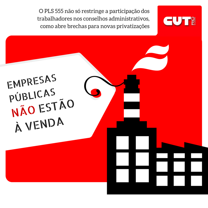cutrj's tweet photo. O que o PLS 555 muda na sua vida? Leia no site da CUT https://t.co/1JacvWzfWV https://t.co/Kp6wGepiqD
