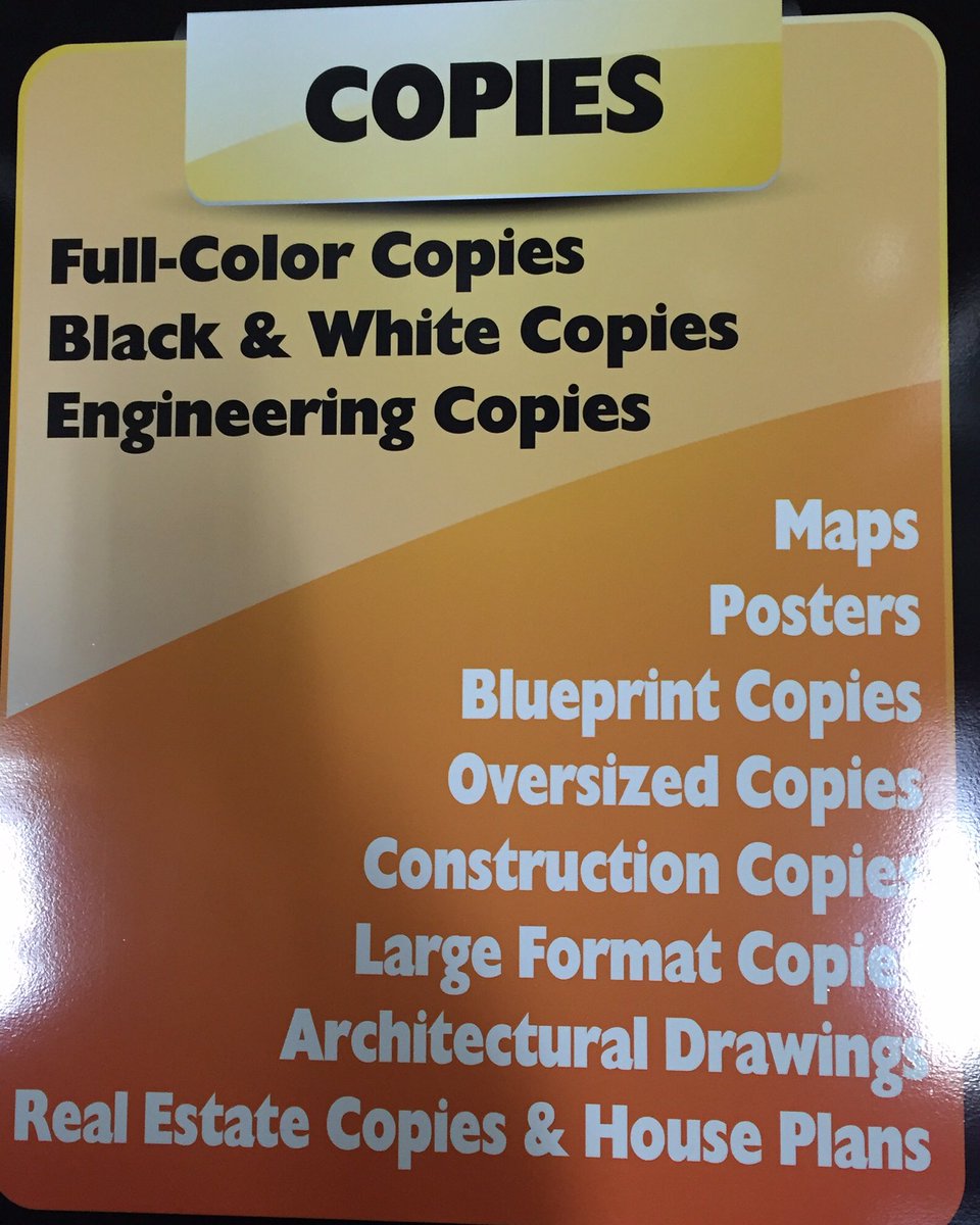 PrintMasterCT's tweet image. Do you need over sized copies? Look no further! E-mail them or bring in your flash drive. It's that easy!
