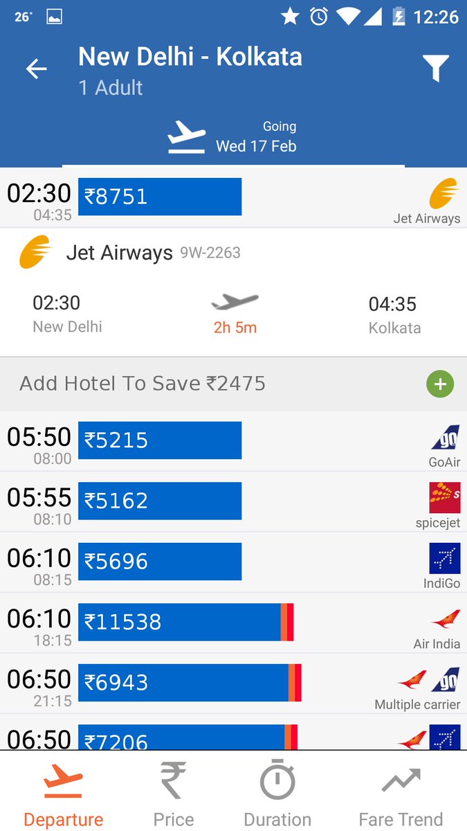 RahulAcharya93's tweet photo. Earliest Flights to Kolkata from the Capital .In case if needed by @ArvindKejriwal n @OfficeOfRG  #AntiNationalJU https://t.co/RDAwwZaAnP