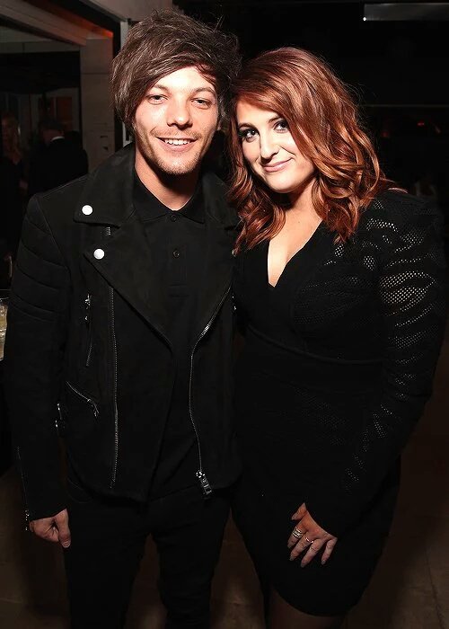 gulibrashich's tweet photo. Louis con Meghan Trainor, la noche de ayer 15/Febrero, en la Sony Music Post Grammy Reception https://t.co/W4doI8tFTg