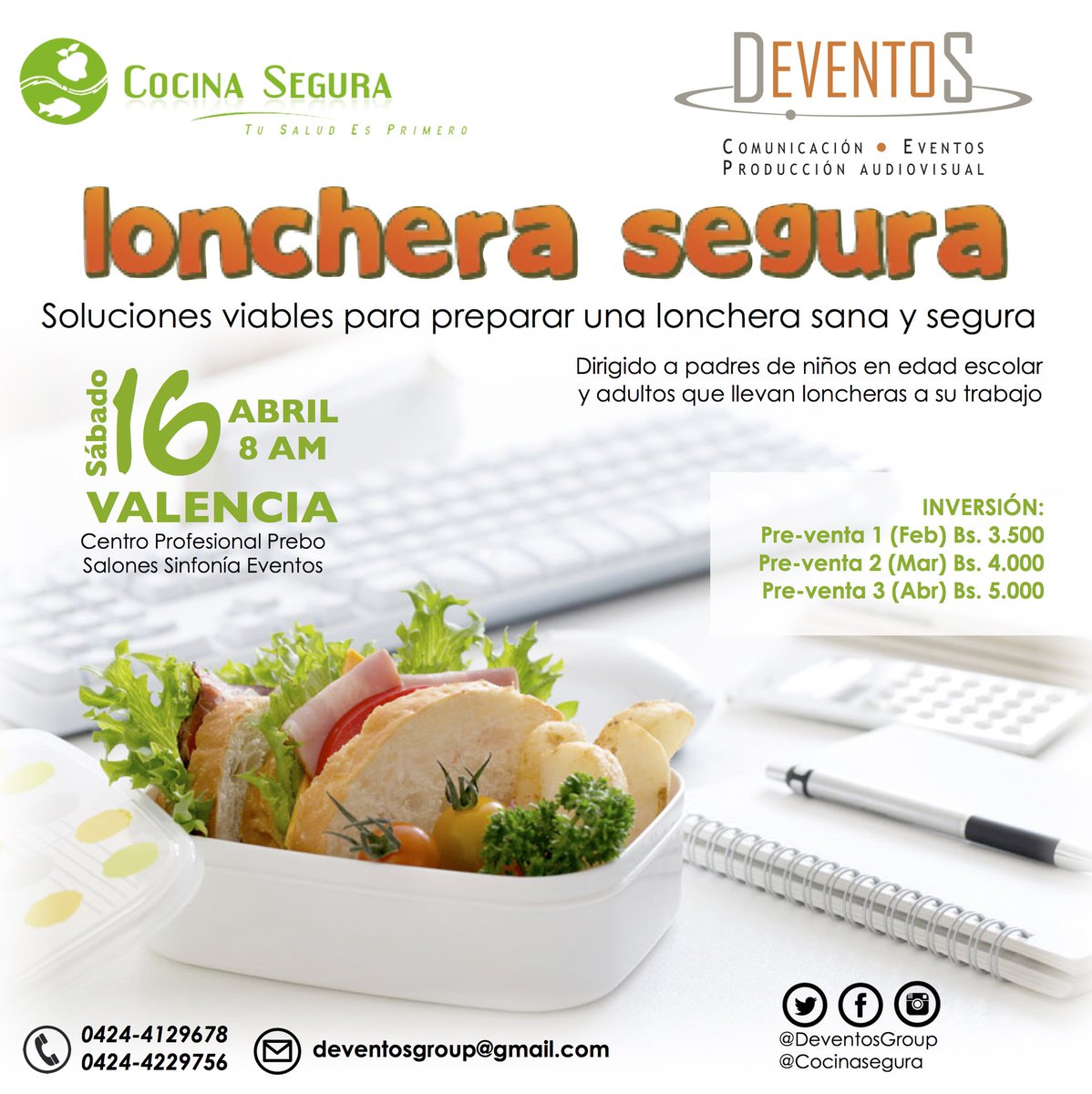Deventosgroup's tweet photo. Feliz tarde. Tenemos nuevo evento.. para más información a los nros y correo de la imagen. https://t.co/fSZu85Vcts
