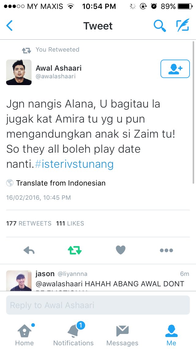 mzshfqh's tweet photo. Bila suami tengok drama yang isteri dia berlakon hahahahahahaha https://t.co/twHfUmWda0