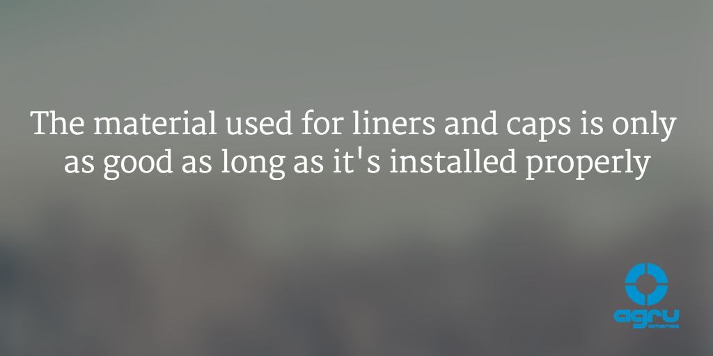 The material used for liners and caps is only as good as long as it's installed properly: bit.ly/1QxdDxP