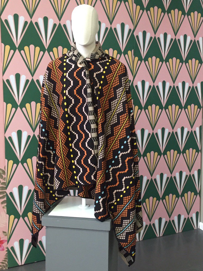 'Most Beautiful Object in SA' finalist, the @MaXhosaKnitwear shawl featured at #StudioMohair
