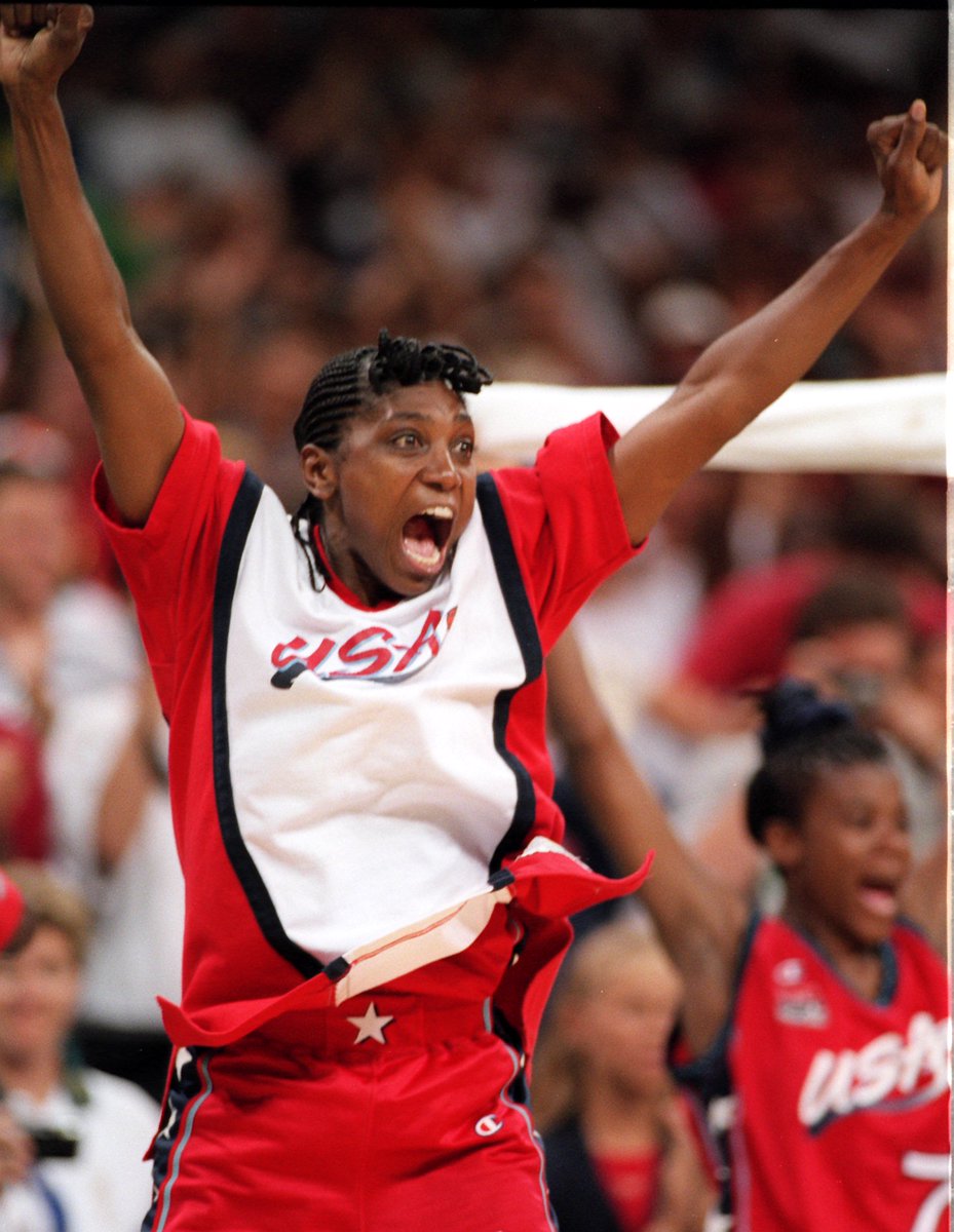 WomensSportsFdn's tweet image. FACT OF THE DAY: Teresa Edwards was the 1st &amp;amp; only US player to compete on 5 #Olympic bball teams #BlackHistoryMonth