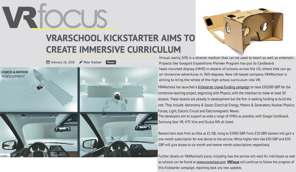 VRARschool's tweet image. vrfocus.com/archives/29624… #VirtualReality #vr #ar #AugmentedReality #EducationWeek #OculusRift #edutech #learning