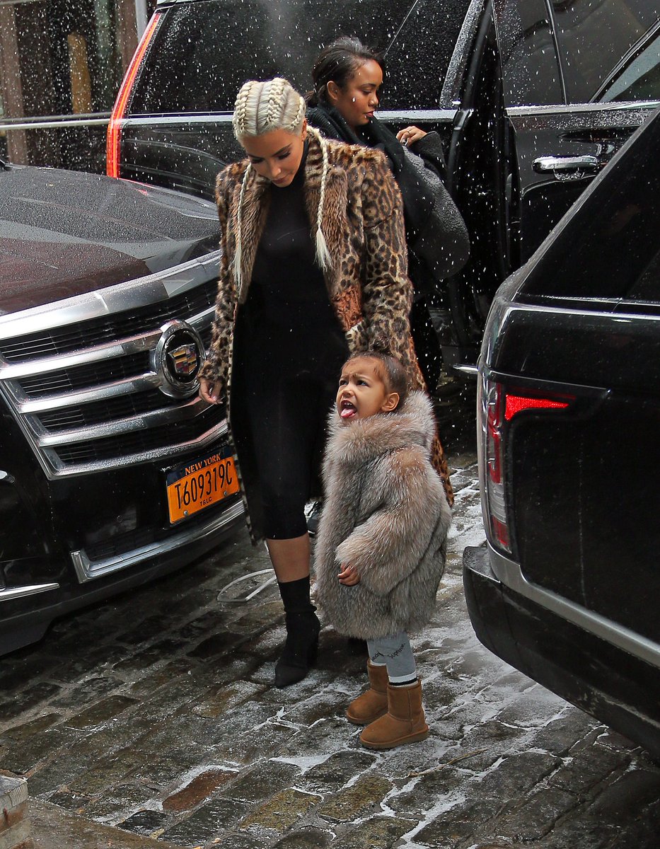 KardashianNavy's tweet photo. Kim and Nori ❤️❄️ https://t.co/RJQFbWD0uK