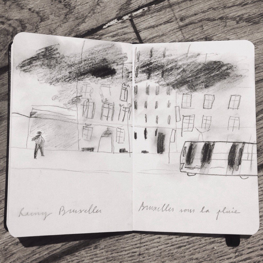 Brussels last week #sketch #illustration