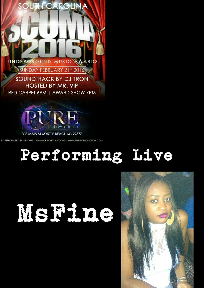 Msfine843's tweet photo. Performing live this Sunday at SCUMA https://t.co/ipaWmq33Ix
