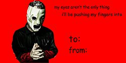 VOLBEATFANATIC's tweet photo. Amazing @slipknot valentines @SlipknotMusic @slipknot_fans @slipknotbr @slipknotmetal  #Slipknot #valentines https://t.co/yhropbQtsd