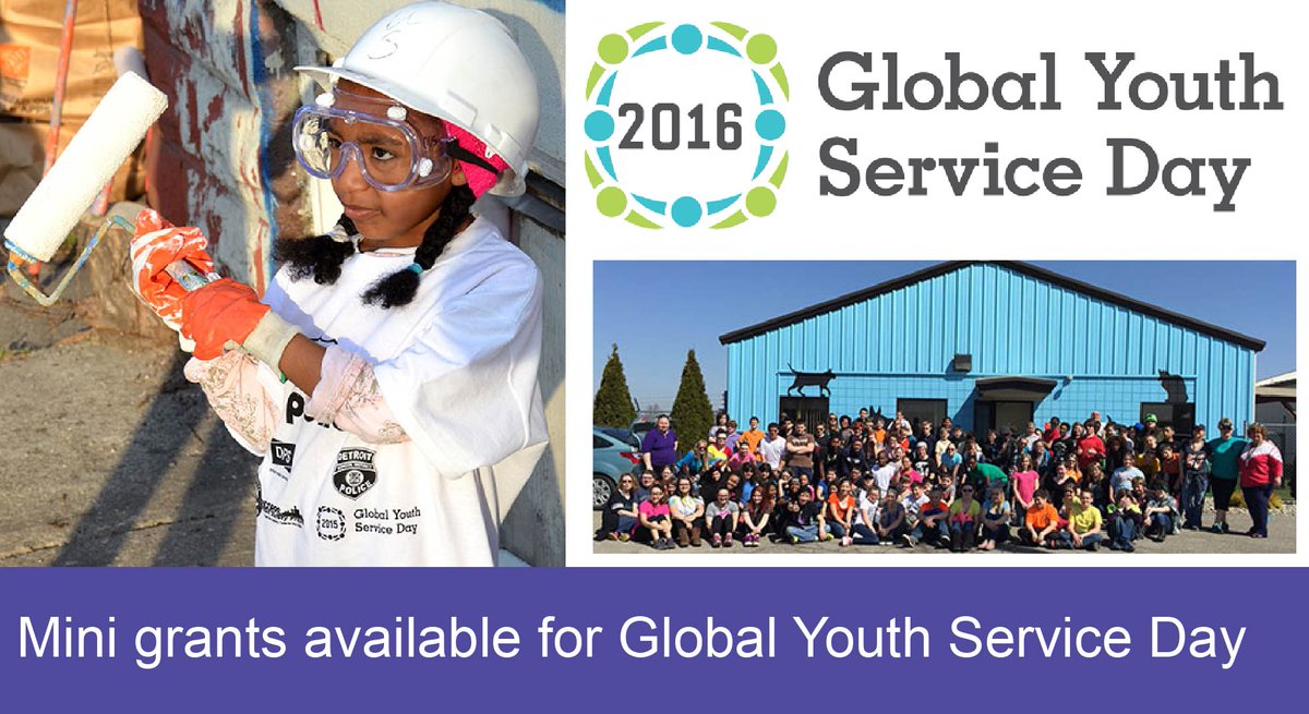 MCSConline's tweet image. 1 more week to apply to a Global Youth Service Day mini grant! #volunteermichigan 1.usa.gov/1JTCCys