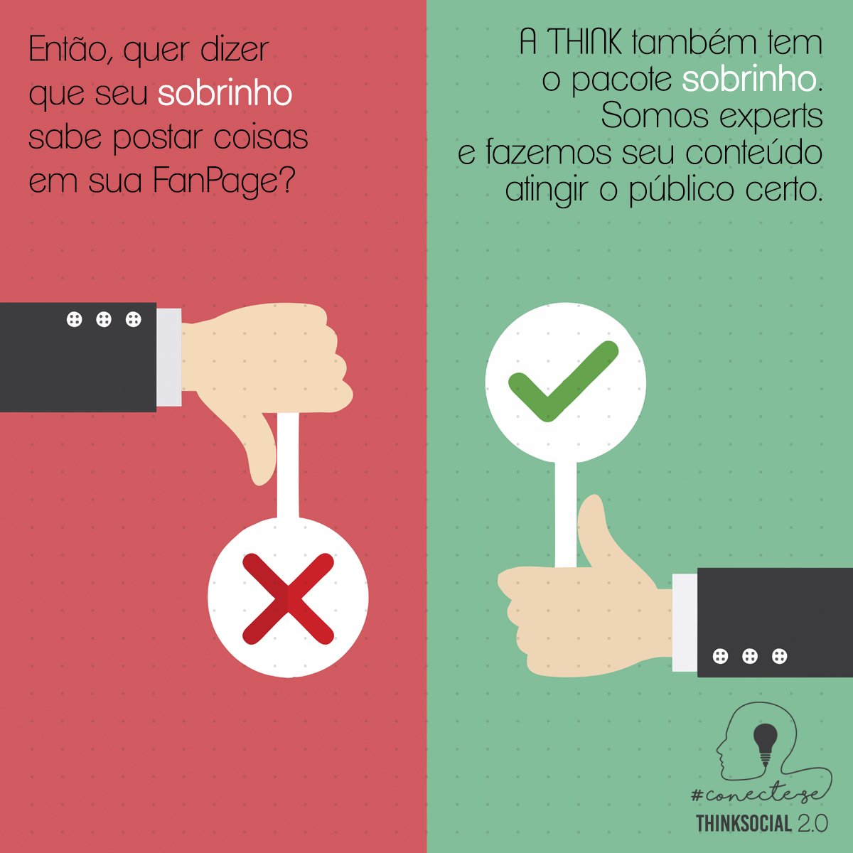 #ThinkSocial2 #PacoteSobrinho #MKTDigital #RedesSociais
📞 : (27) 3094-3222
💌 : atendimento@thinksocial2.com
💡