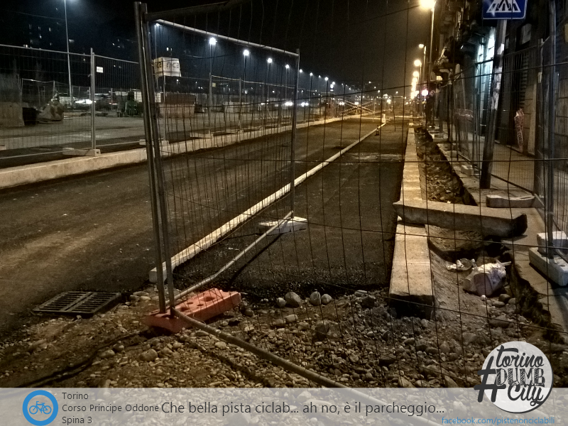 NonCiclabili's tweet photo. #Torino #Spina3 - una nuova pista ciclab... ah no, è il parcheggio!
#torinodumbcity
https://t.co/Uz0K4npTB1 https://t.co/HR4lmOL391