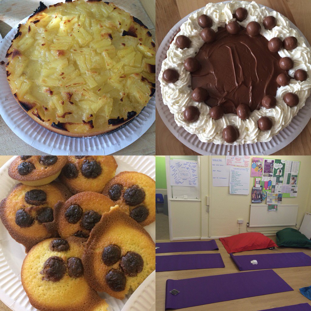 Springboard w/ <a href="/crisis_uk/">Crisis</a> had a Stress &amp; Relaxation session...What better way to relax than cake making / eating! :)