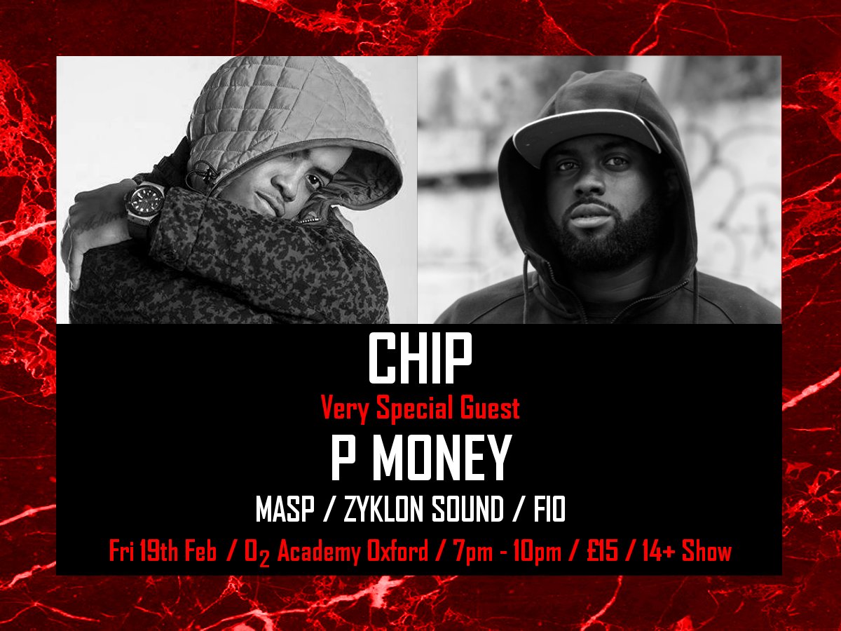 Calligraphy_Ox's tweet photo. THIS FRIDAY we have two heavyweights in the game at O2 Academy Oxford (Ages 14+)

Tickets - https://t.co/UXZ3GnSiYM https://t.co/rsdZQbrCOk