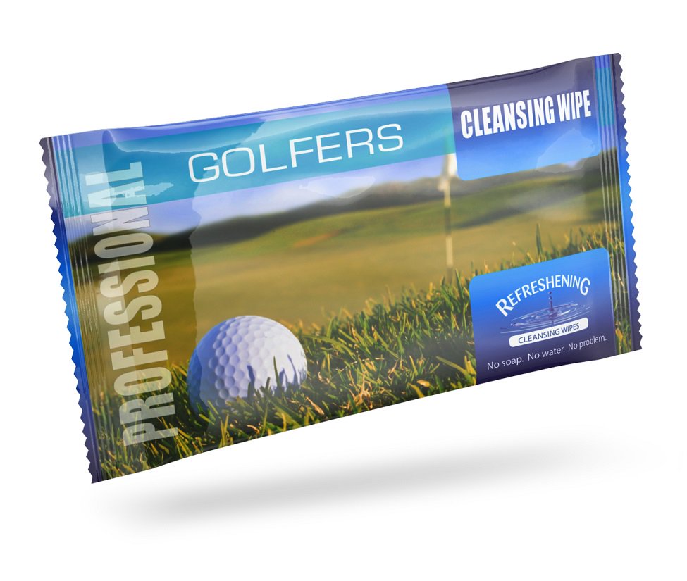 New Golfers Cleansing Wipe - Perfect for freshening up during your round! Visit dryspellirrigation.co.uk to buy now!