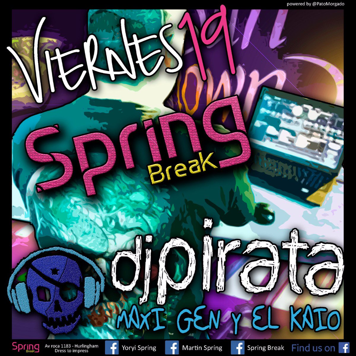 SpringBreak_Hur's tweet photo. @dj_pirata_ok @el_kaio_ @maxigentilee  este viernes hay #Fiesta en #springBreak ... #DicenQueLoBuenoNoSeOlvida https://t.co/MjWRIYItyd