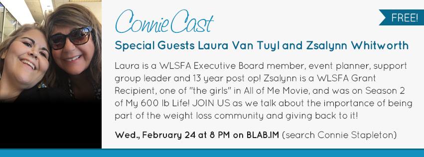 cstapletonphd's tweet photo. #ConnieCast Giving back to the #WLS community @LauraVT @Zsalynn  @cstapletonphd #weightloss https://t.co/LIkB3qkDV8