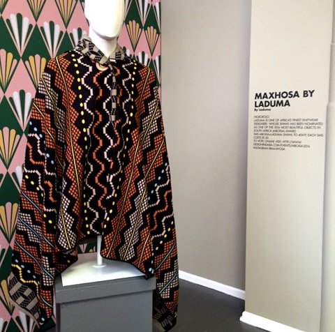 My absolute favourite piece at the <a href="/mohairSA/">Mohair</a> #studiomohair exhibit. Maxhosa by Laduma. #designindaba