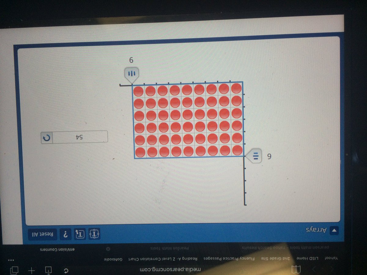 lauren_houser's tweet photo. Ss using Pearson Math tools online to support learning. #arrays #divisionstoryproblems #reaganrays #slb4 #slb7 #slb5 https://t.co/FQp64NZbmM