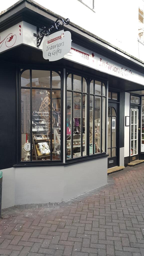 Charisma Interiors &amp; Gifts @ Unit 4 Crown Mews hanging sign is now up, love it. Made by talent local guy Martyn King