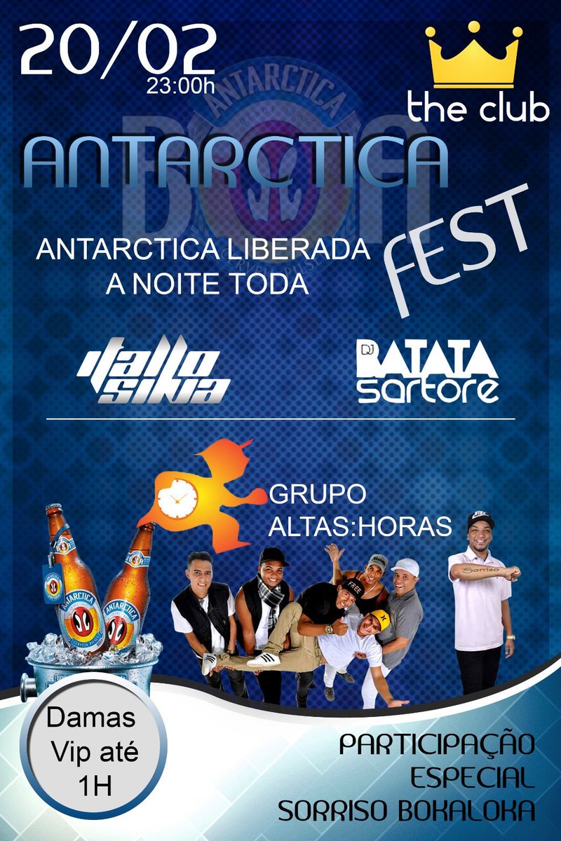 irmandade2015's tweet photo. Sábado Antárctica Fest Antárctica liberada!
DAMAS VIP com nomes na lista
https://t.co/zZ1IFSslGl
Partiu? ? https://t.co/auCh6TFMhe