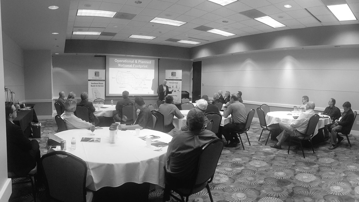 AlliedFiber's tweet photo. Kicking off Allied Fiber's Roadshow in #Macon GA | Setting the standard for next generation fiber optic systems https://t.co/fUCwSoZ4Vt
