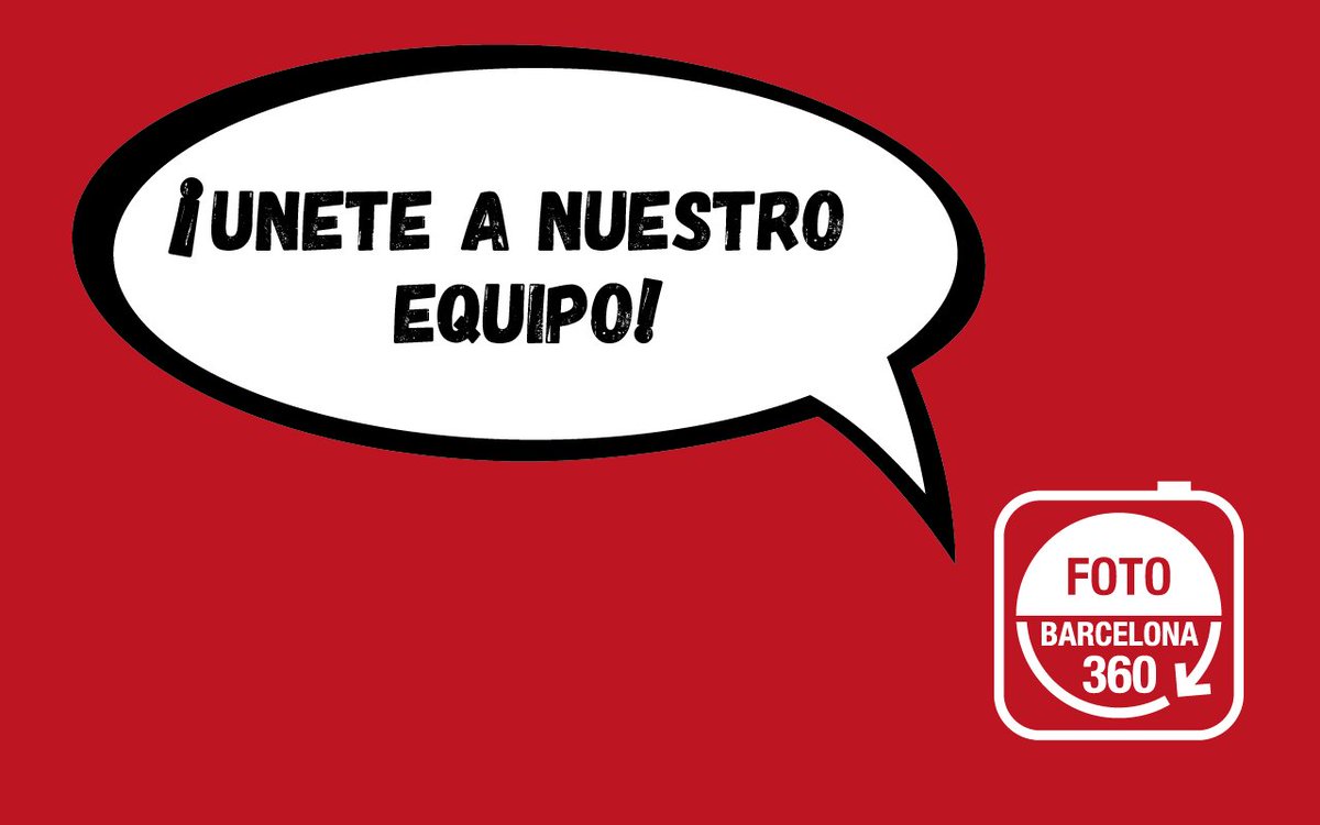 FotoBCN360's tweet photo. Buscamos Comercial! ¿Te interesa o conoces a alguien que le pueda interesar? ¡¡Pasa la voz!! https://t.co/M8MUrelCZ9 https://t.co/36fsWJHVNL