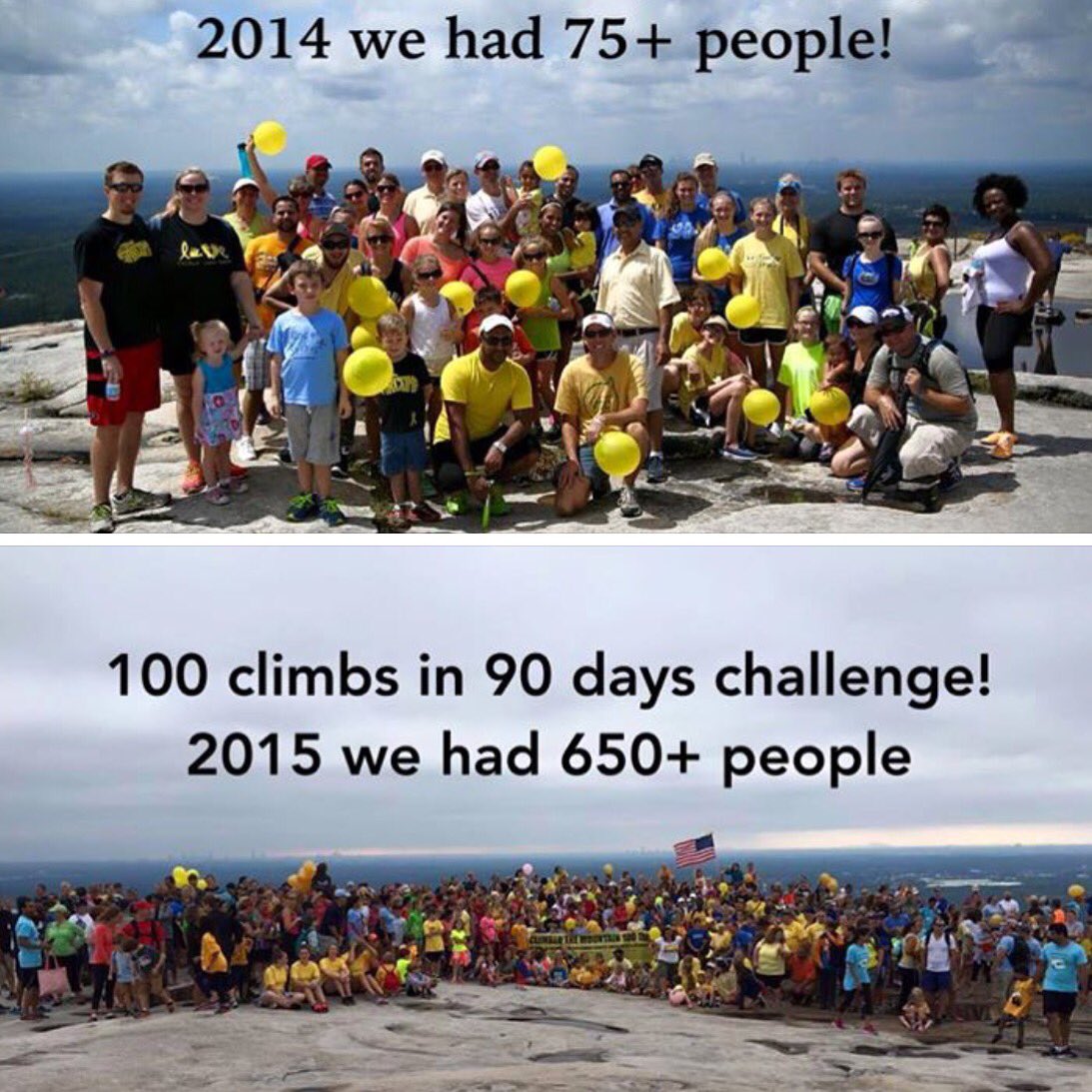 krishdhokia's tweet photo. Are you ready?  2016 #100in90 @stonemountainpark challenge for #childhoodcancerawareness is coming soon! #morethan4 https://t.co/4kEnBo6GTe