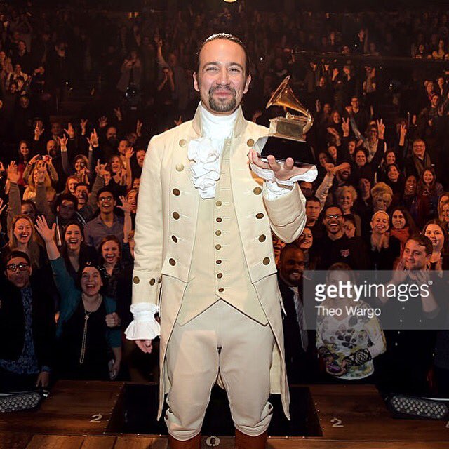 Congrats to the cast of <a href="/HamiltonMusical/">Hamilton</a> and <a href="/Lin_Manuel/">Lin-Manuel Miranda</a> on your @TheGRAMMYs. My favorite photo of the night