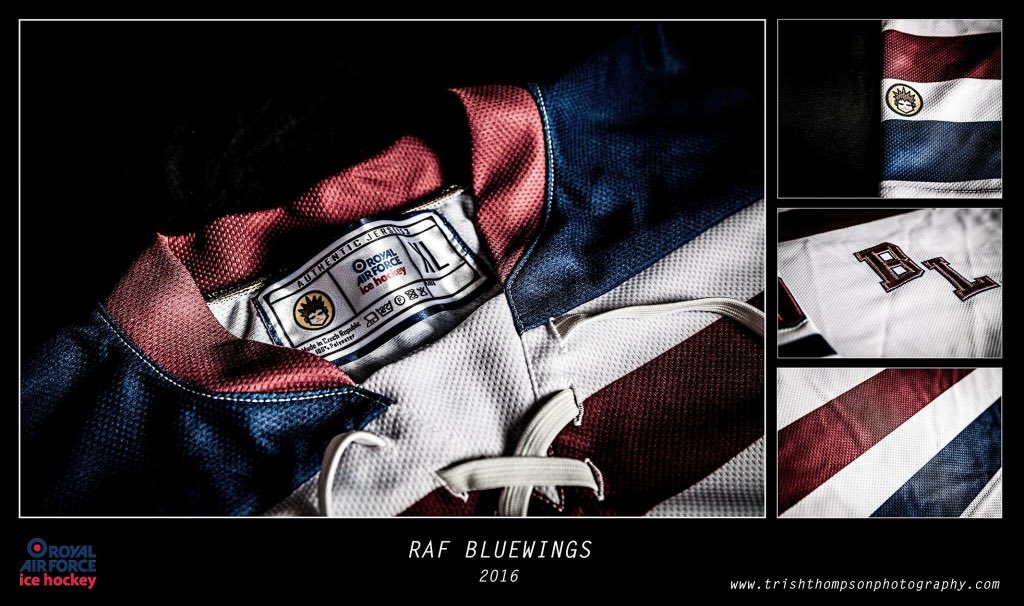 Fantastic photos of the <a href="/rafcharitable/">RAF Charitable Trust</a> jerseys for the Bluewings thanks to trishthompsonphotography.com