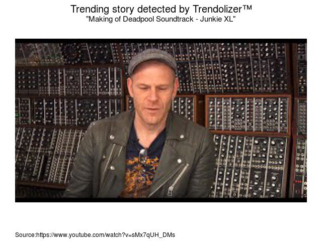 Comicolizer's tweet photo. Making of #DeadpoolSoundtrack - Junkie XL #Facebook #TomHolkenborg(JunkieXL) #Twitter... https://t.co/N29dbNycBc https://t.co/OYhyDBNBpG