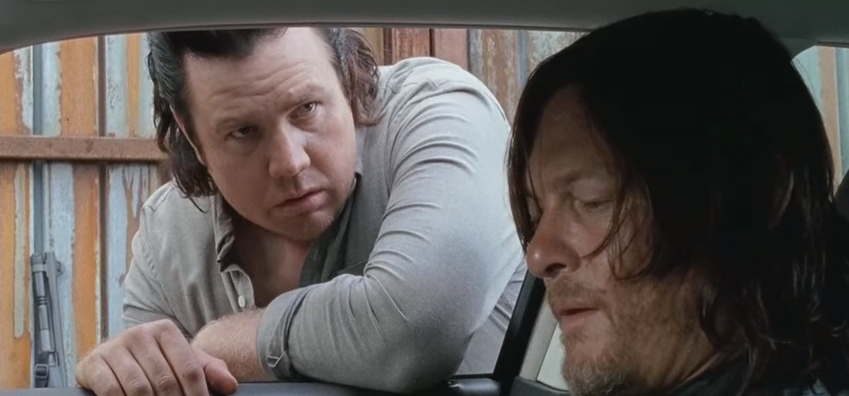 TheWalkingDead's tweet photo. Your dreams are coming true: Rick &amp; Daryl are going on a road trip! WATCH #TWD 610 teaser:  https://t.co/p63t7Yo6wS https://t.co/B65XtS2hxr