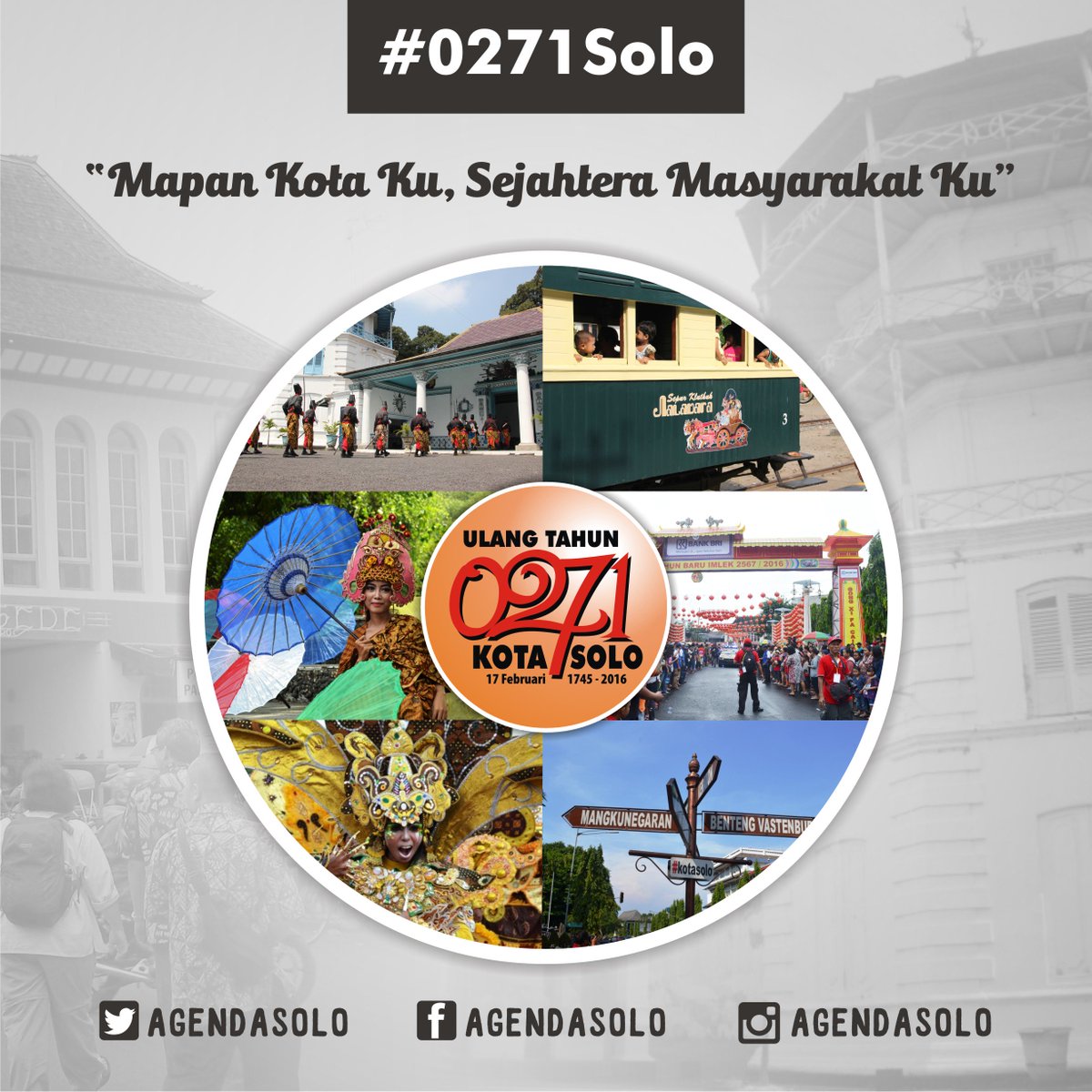 Sugeng ndalu #KotaSolo ..... sugeng ambal warso. 
Semoga kotaku selalu aman, nyaman &amp; berkesan!
#0271Solo