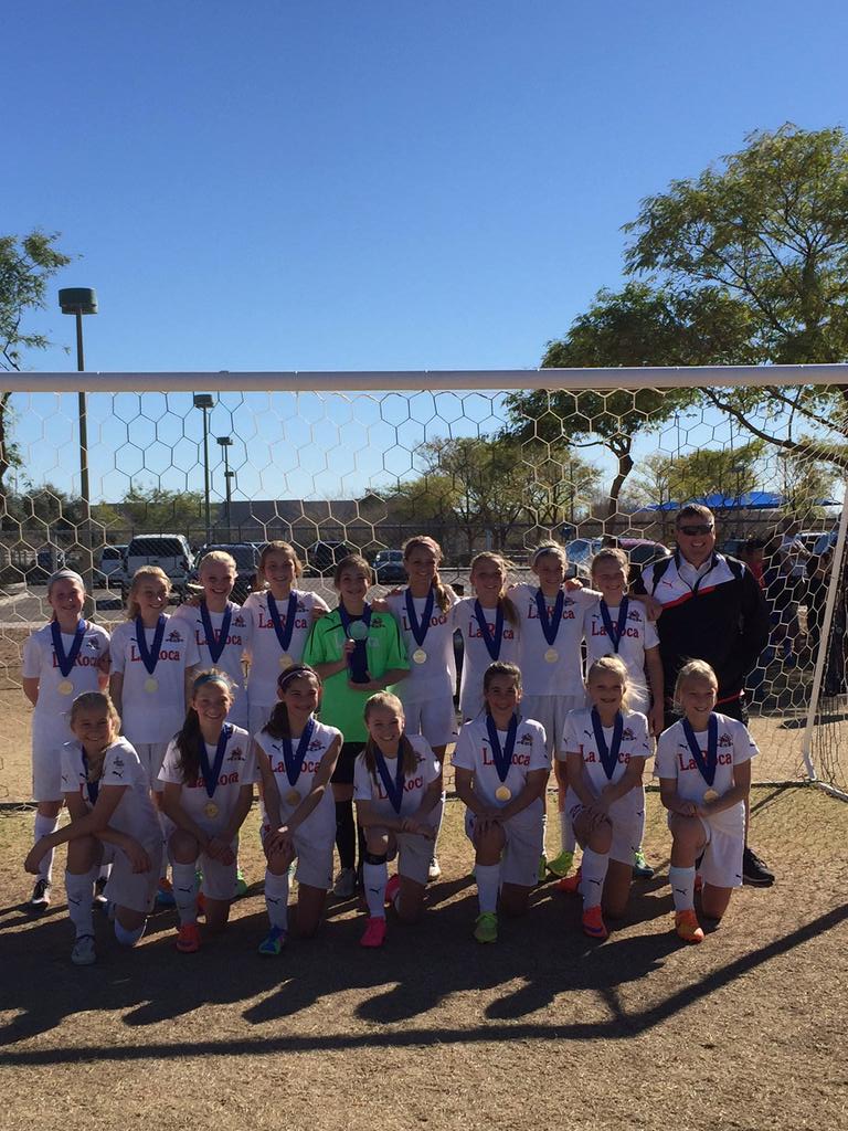Congrats to our La Roca U12g JS team for winning this weekend at PDT in Phoenix. Great job girls! #vamoslaroca