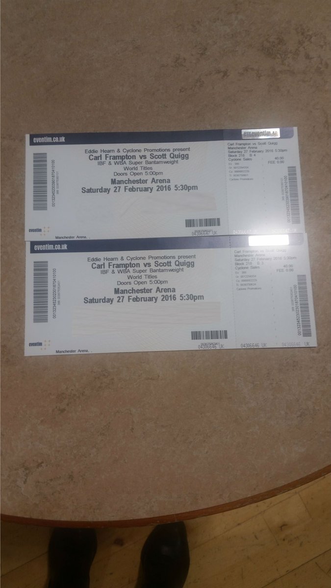 CharlesHurstGRP's tweet photo. Win x2 Tickets to @RealCFrampton's Biggest Fight of 2016! Simply Follow us on Twitter &amp; Retweet this post! Good Luck https://t.co/8BgYHQyWh3