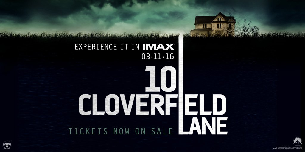 IMAX's tweet photo. Tickets for @10CloverfieldLn are now on sale!  Reserve your spot inside the house: https://t.co/71X1C0FopH https://t.co/d8SwPCpH1e
