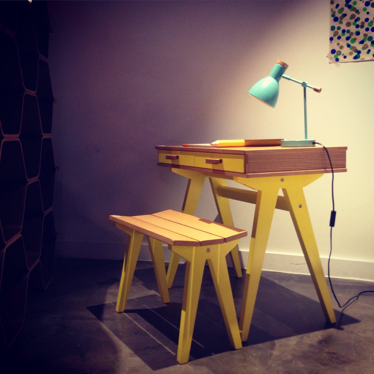 madedotcom's tweet photo. This one's for the cool kids. Our mini Stroller desk has been turning heads at the #MADEpreview today. #minime https://t.co/43v640vpYw